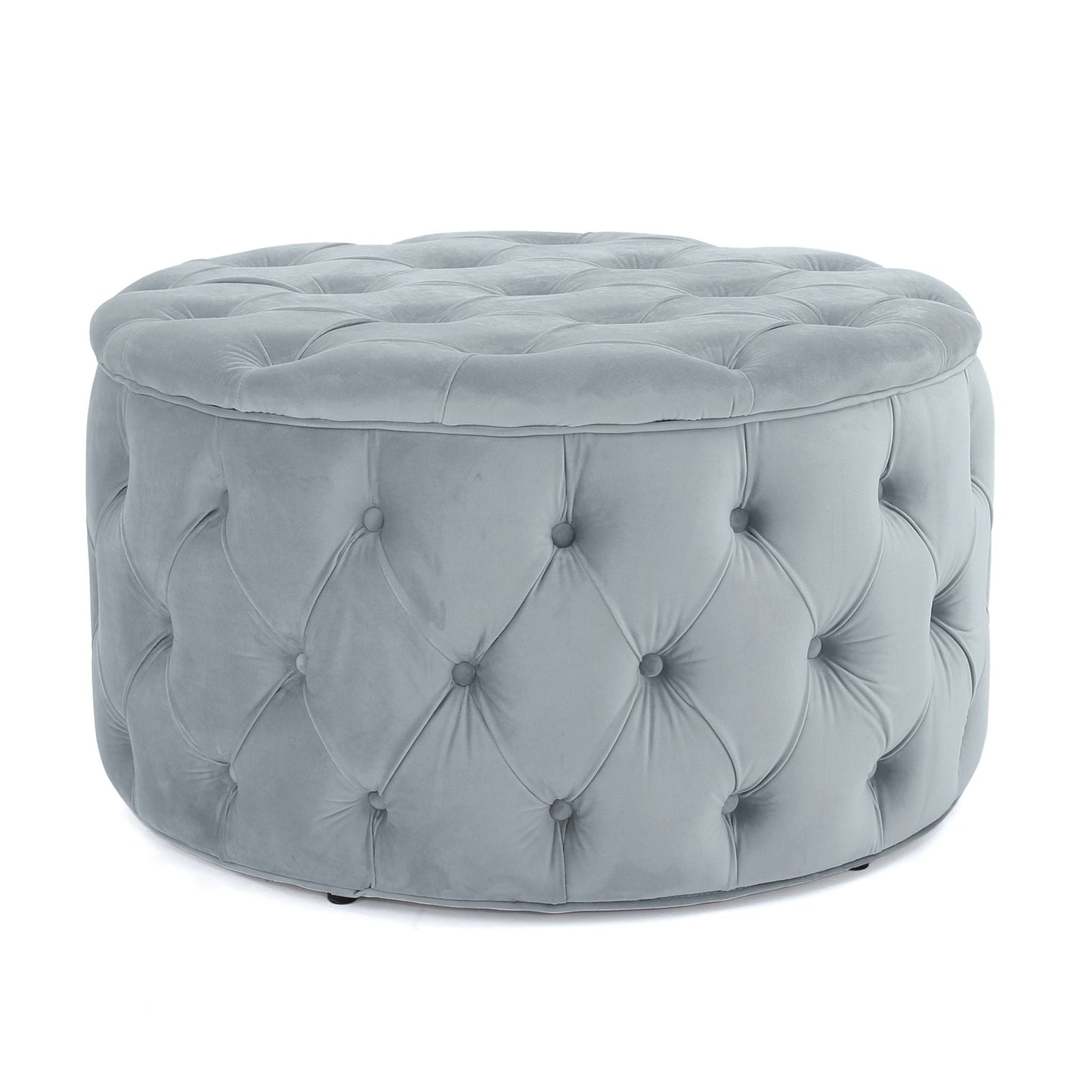 Modern Glam Ottoman Velvet Noble House