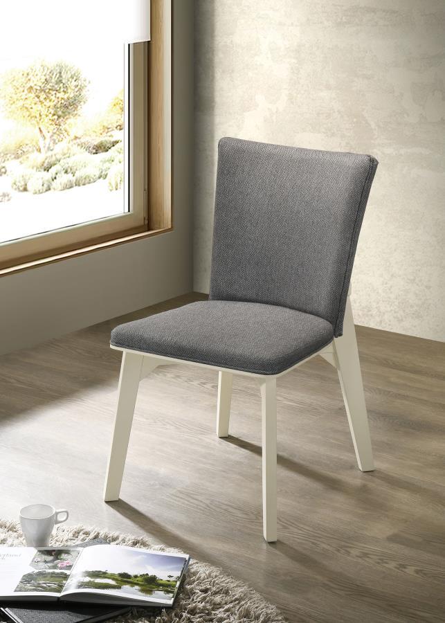 Biloxi - Upholstered Dining Side Chair (Set of 2) - Gray Coaster Fine Furniture