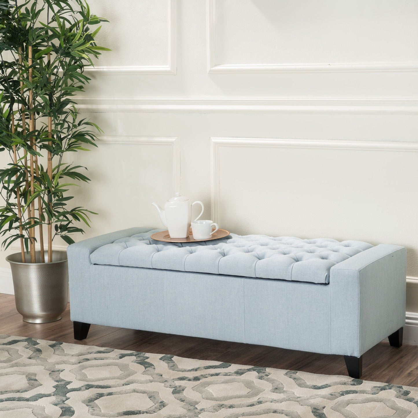 Guernsey - Ottoman Storage With Tufted Top Noble House