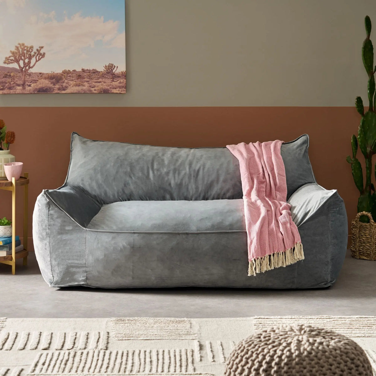Fila - een Oversized Seater Bean Bag Chair With Armrests Home Essentials