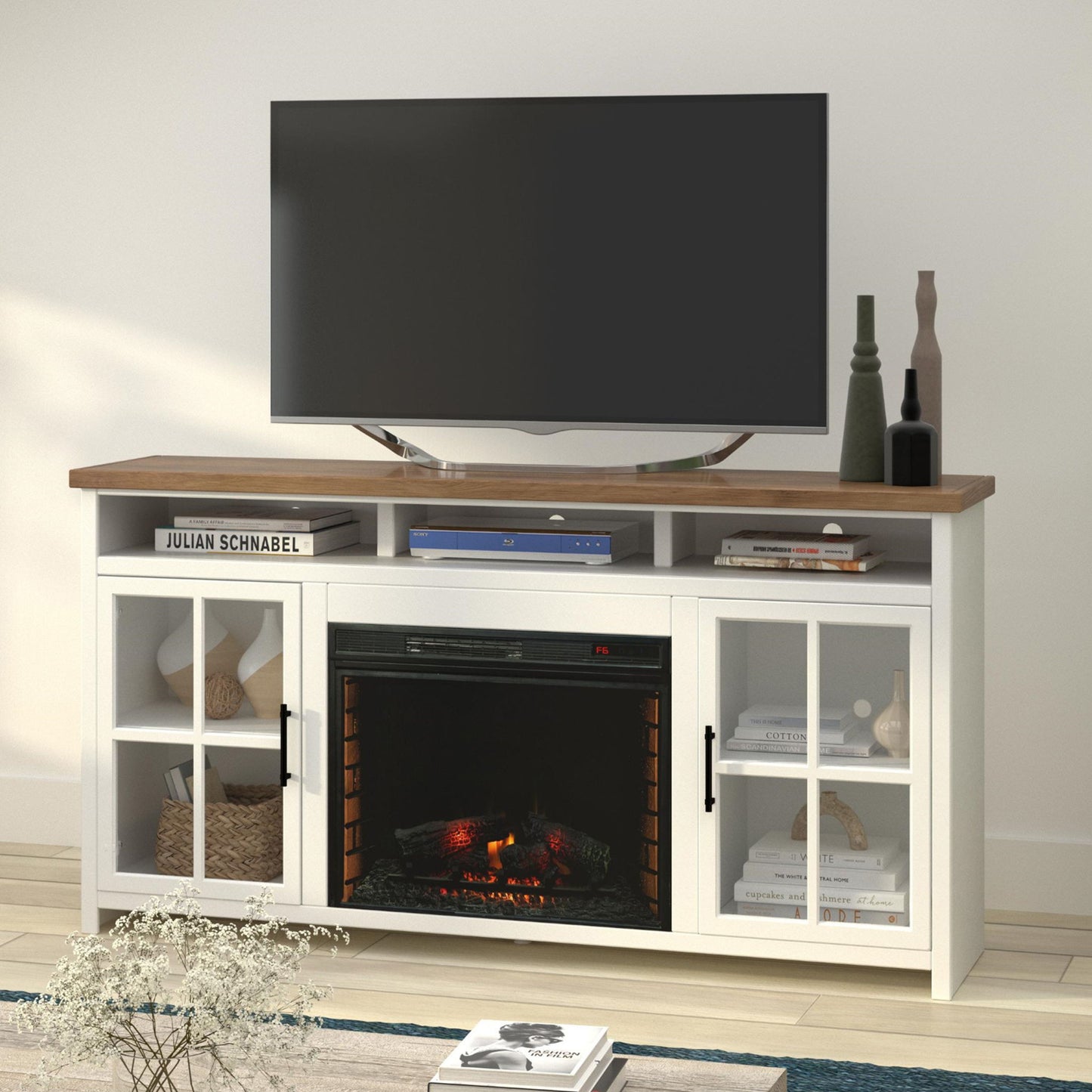 Hampton - Fireplace TV Stand Console Legends