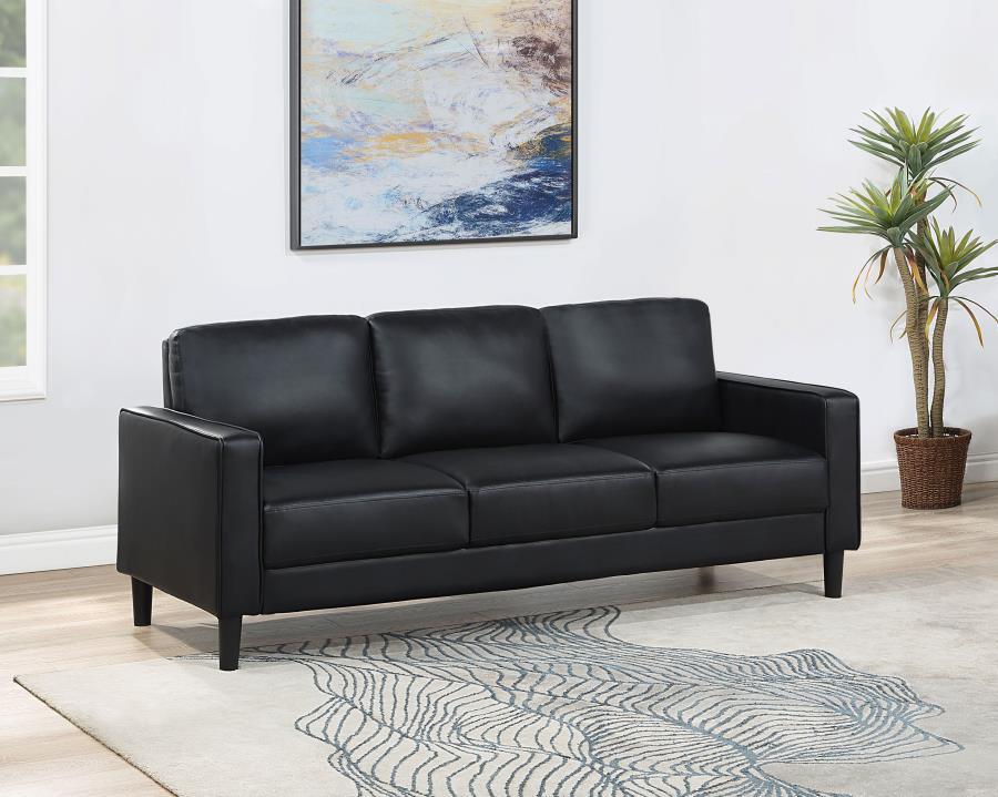 Ruth - Upholstered Track Arm Sofa Coaster Fine Furniture