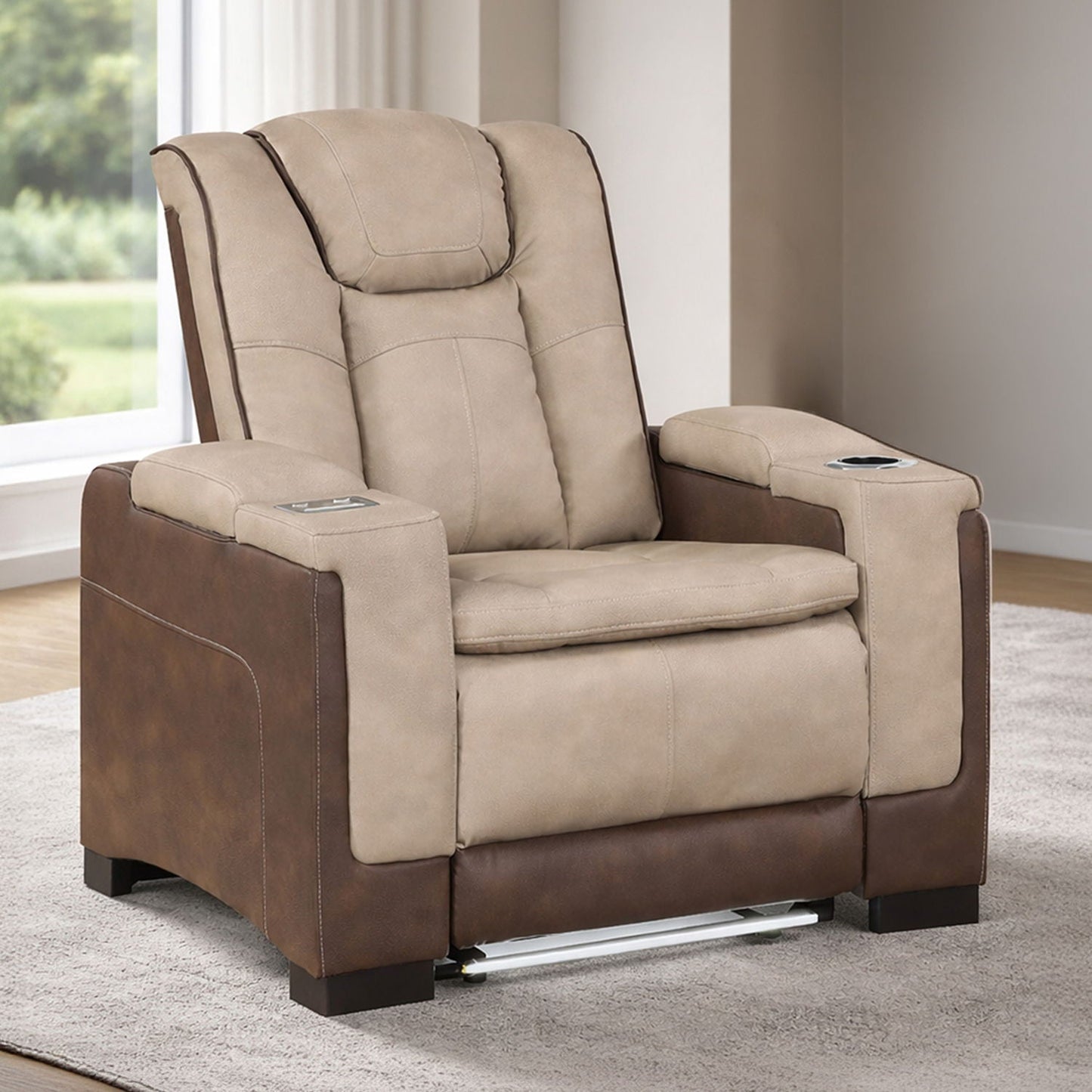 Bruno - Power Recliner Chair With LED Lighting Matrix Furniture Group