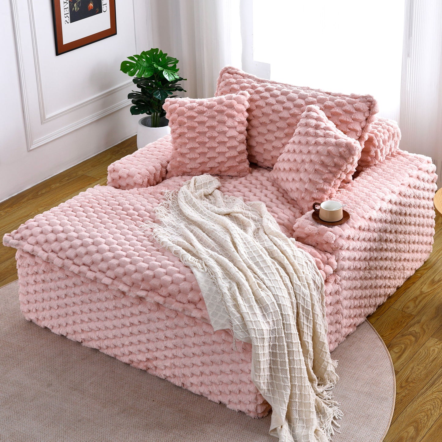 Harbor - Luxury Sofa Turtle Fleece Fabric Home Essentials