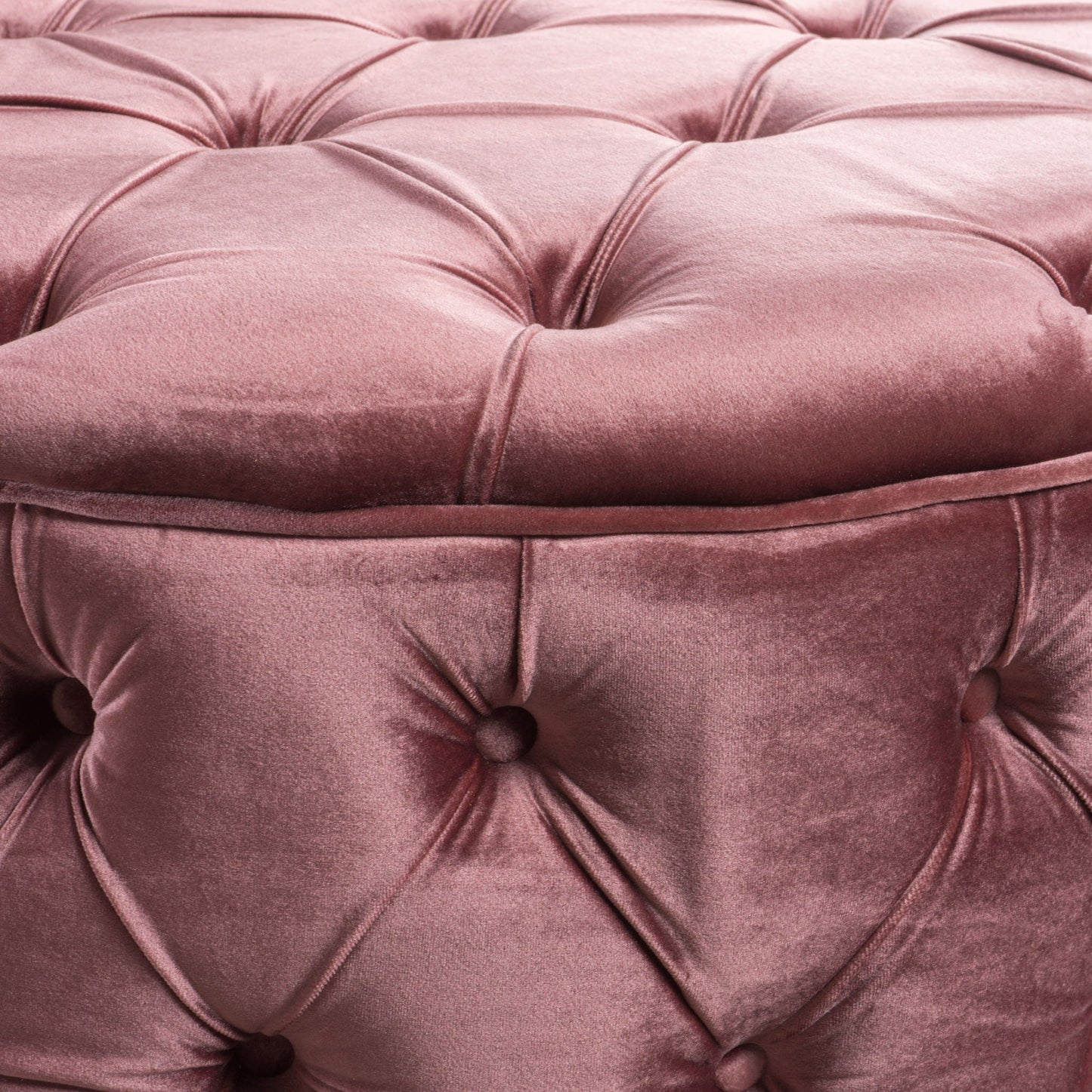 Modern Glam Ottoman Velvet Noble House