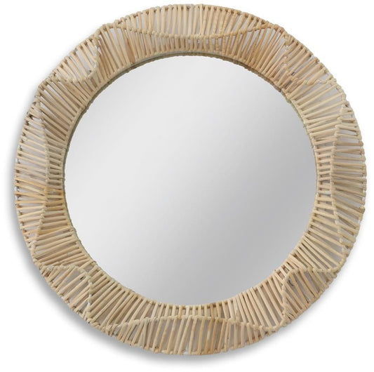 Sunwoven Halo - 24" x 24" Framed Wall Mirror Classy Art