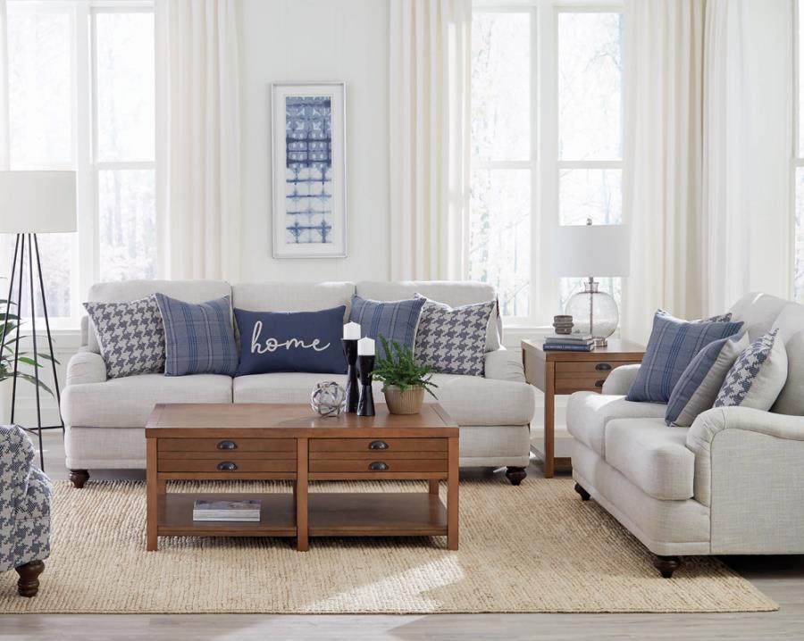 Glenn - Upholstered Sofa Set CoasterElevations
