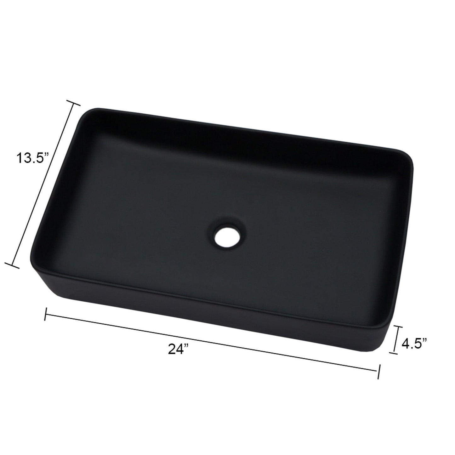 Modern Ceramic Rectangular Bathroom Vessel Sink With European Design Daily Nest