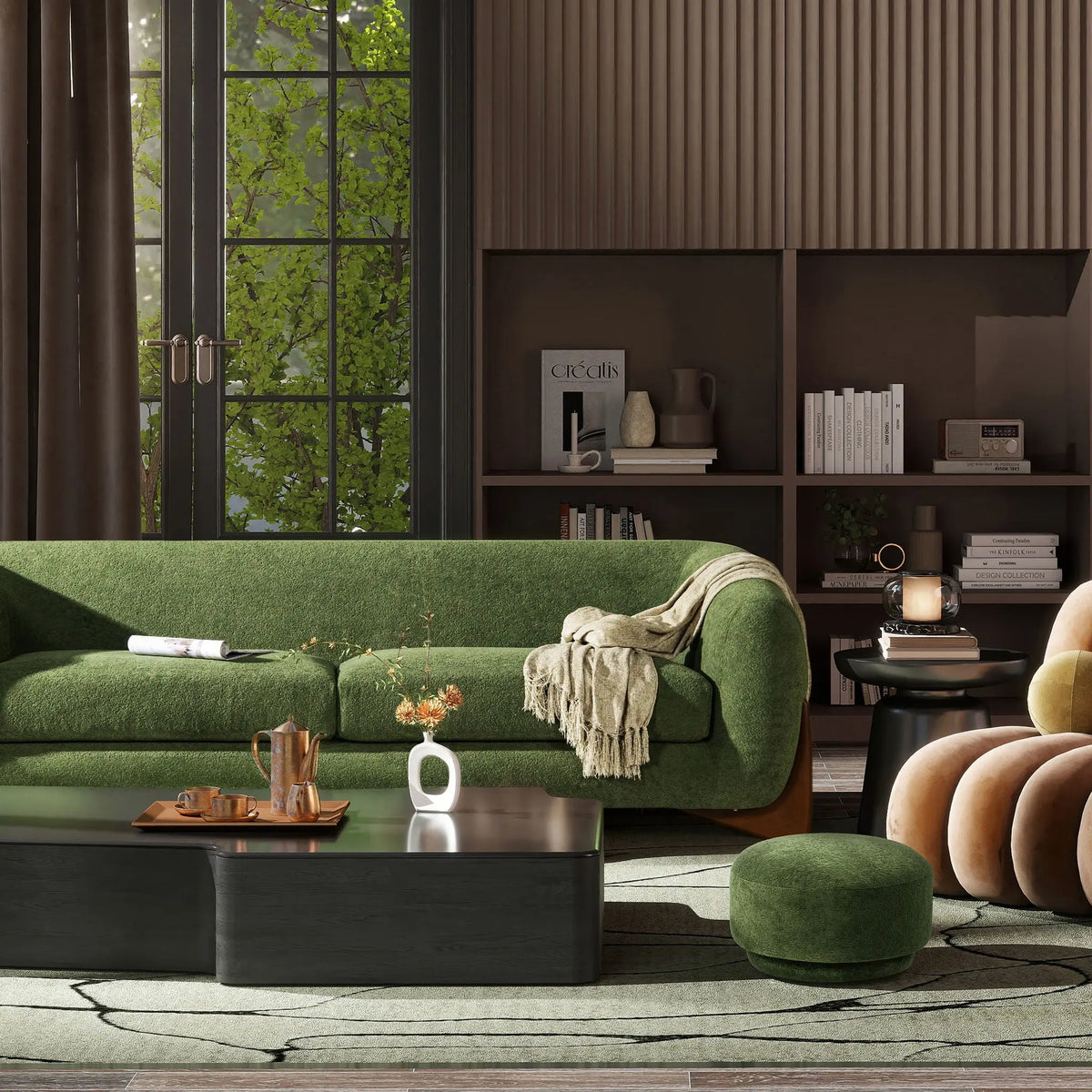 Fuji - Mushroom Footstool Ottoman Jennifer Taylor Home