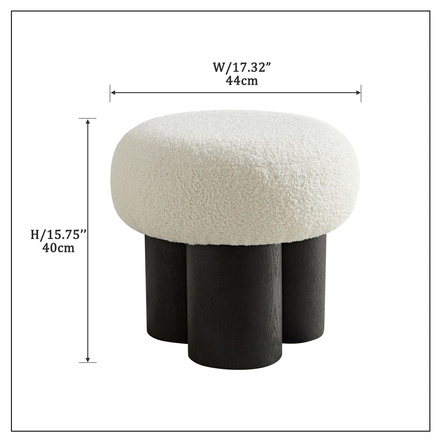 Versatile Mushroom Stool With Cushion Home Essentials