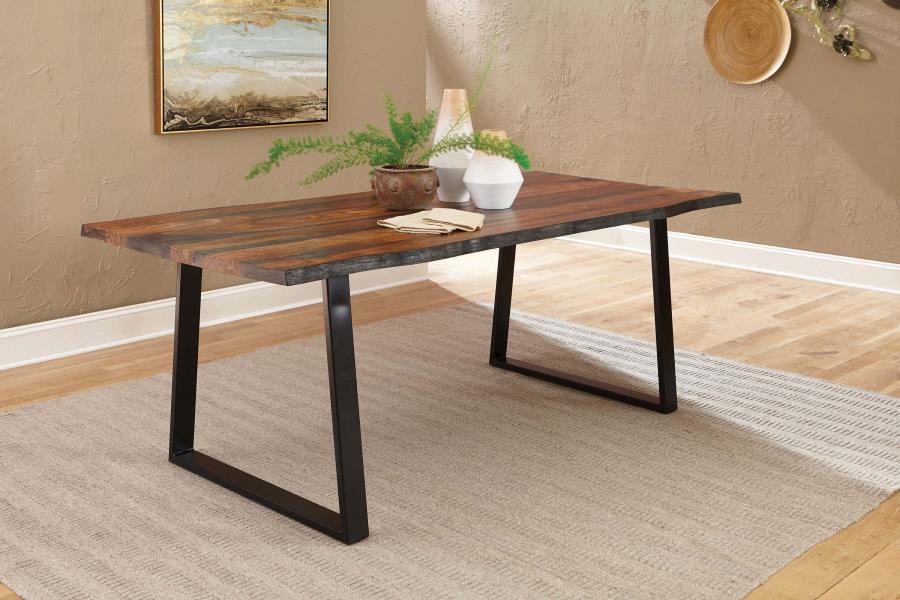 Ditman - Live Edge Dining Table - Gray Sheesham CoasterElevations