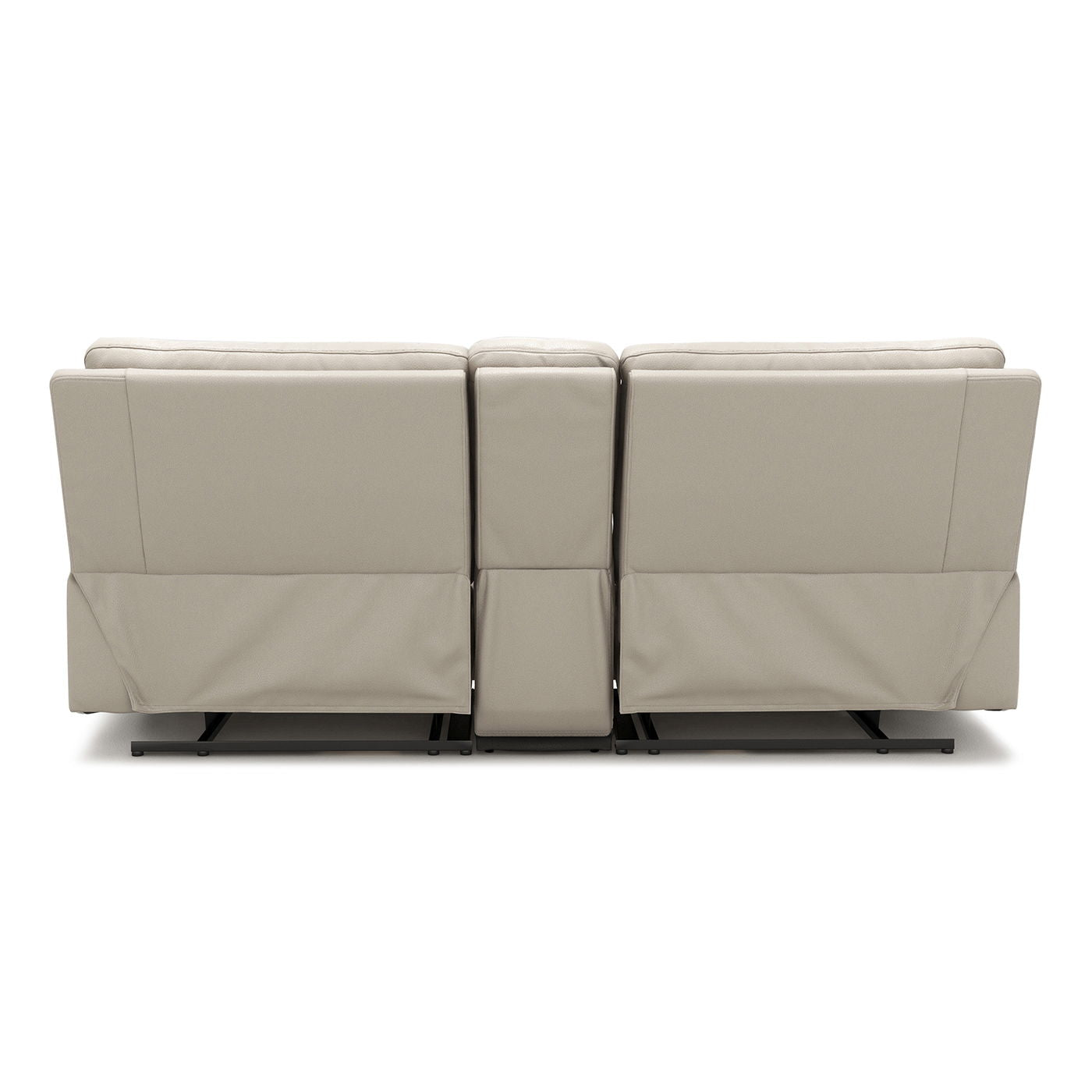 Malibu - Modern Power Motion 3 Piece Reclining Loveseat Sofa With Cup Holders - Cream Taupe Beige Jennifer Taylor Home