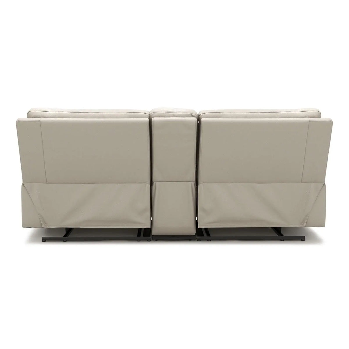 Malibu - Modern Power Motion 3 Piece Reclining Loveseat Sofa With Cup Holders - Cream Taupe Beige Jennifer Taylor Home