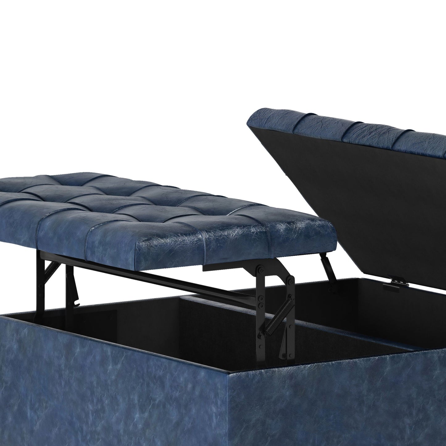 Harrison - Upholstered Coffee Table Storage Ottoman Simpli-Home