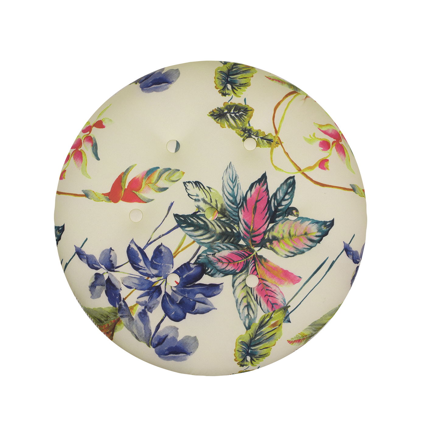 Yolanda - Round Upholstered Accent Ottoman Jennifer Taylor Home