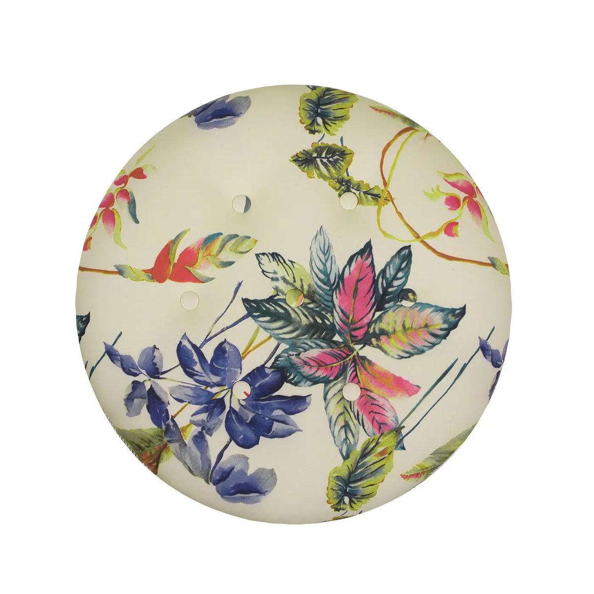 Yolanda - Round Upholstered Accent Ottoman Jennifer Taylor Home