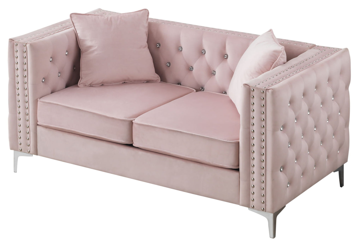 Elegant Track Arm Loveseat Glory Furniture
