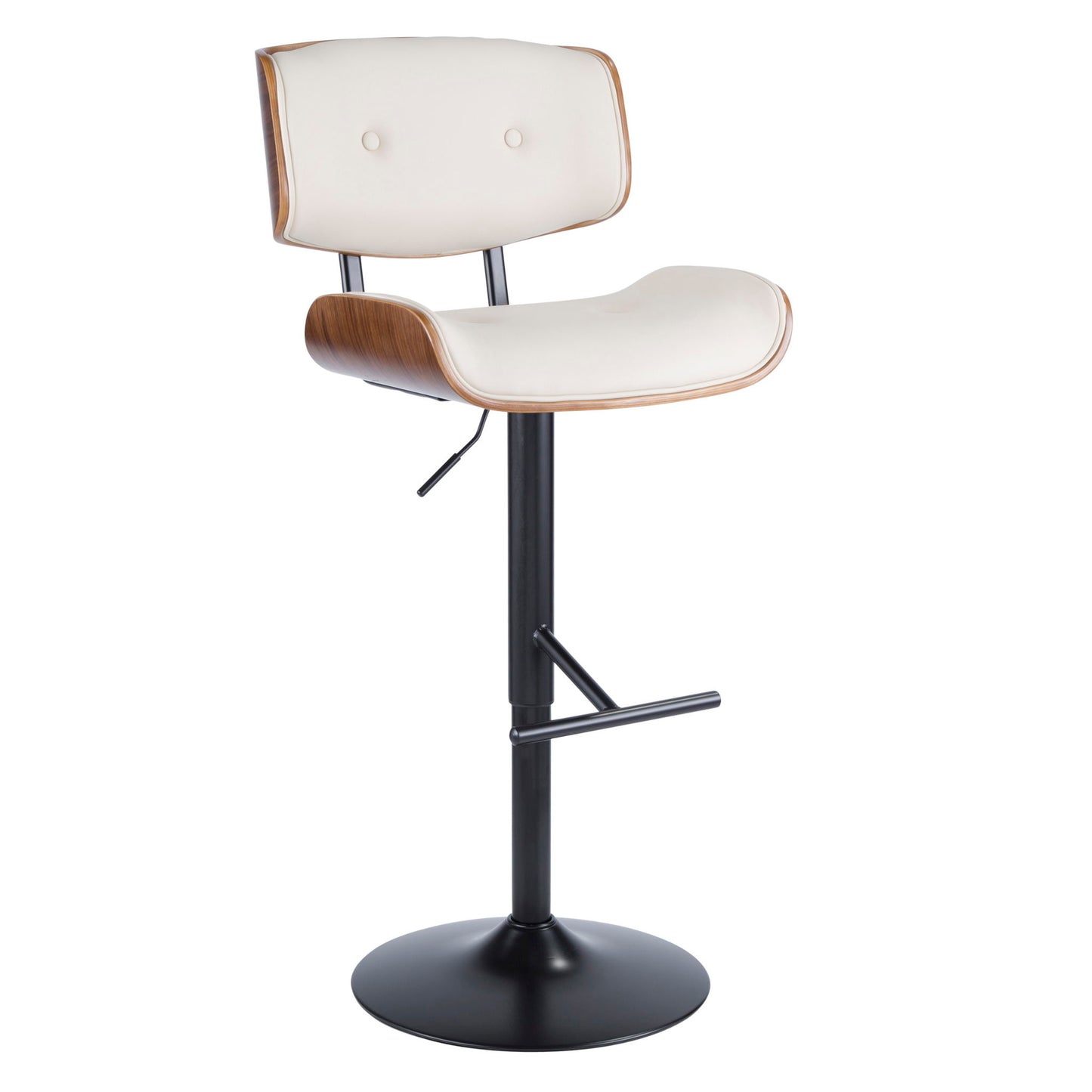 Lombardi - Mid Century Modern Adjustable Barstool Lumi Source