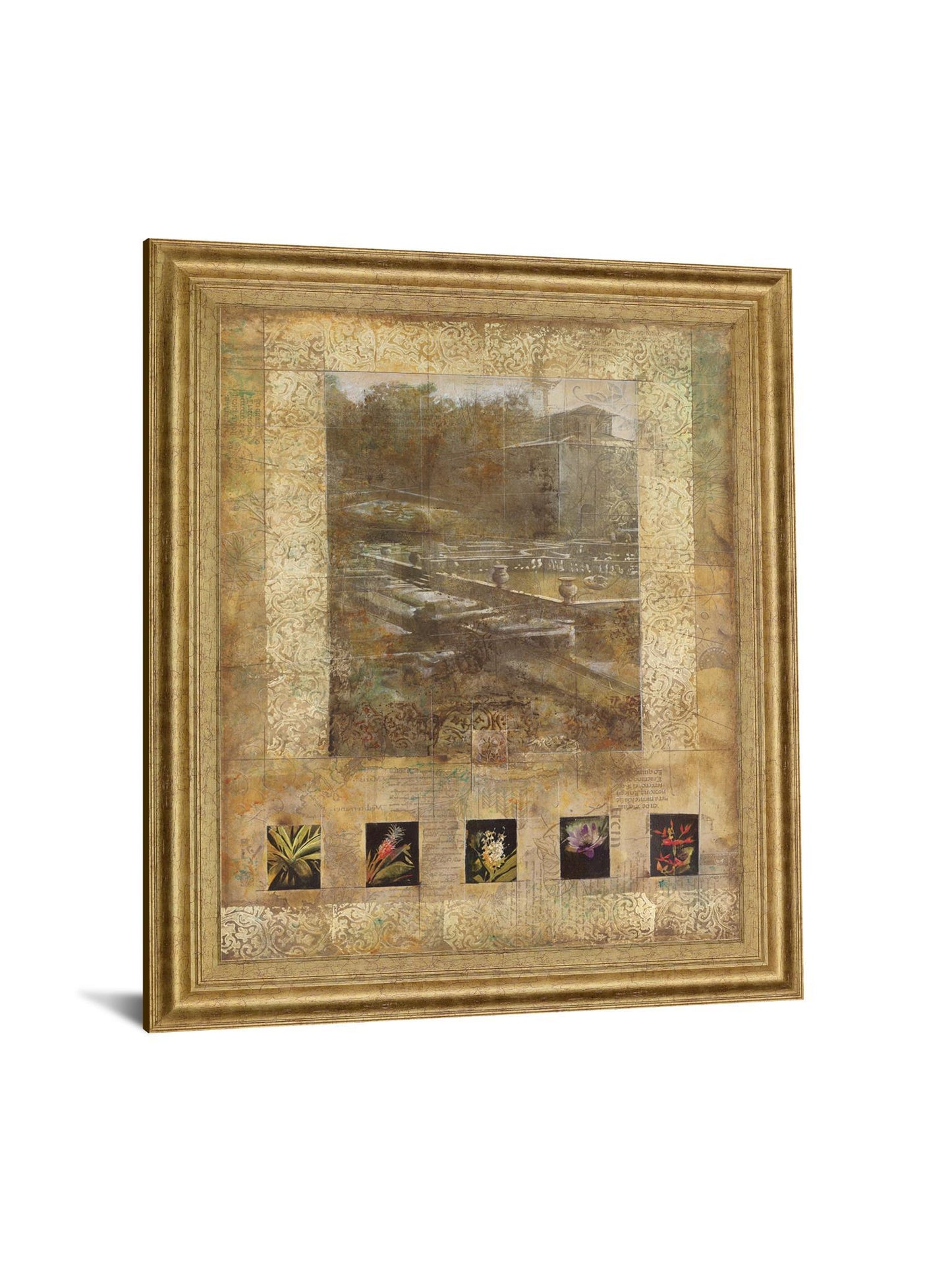 Tuscan Terrace Montage - 28" x 34" Framed Wall Art Classy Art
