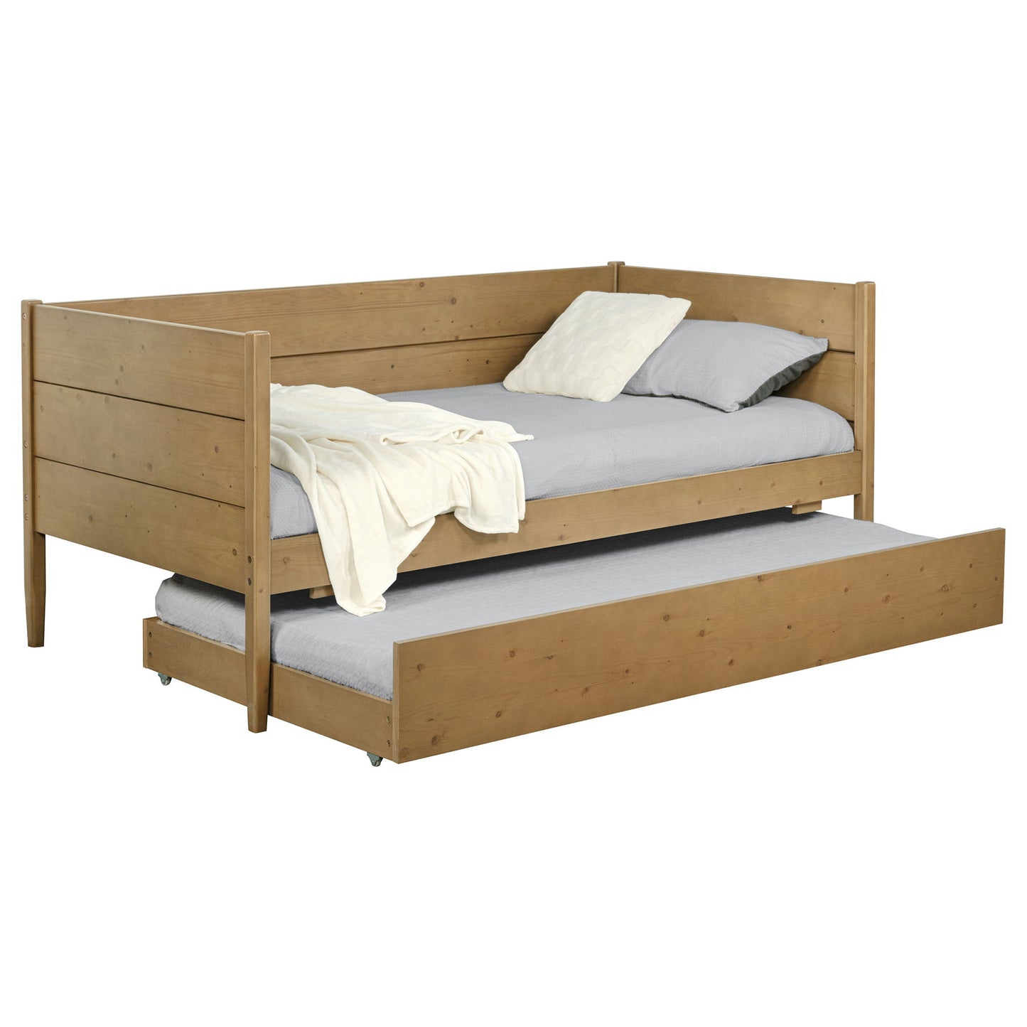 Stewart - Twin Daybed With Trundle - Natural Furniture Max