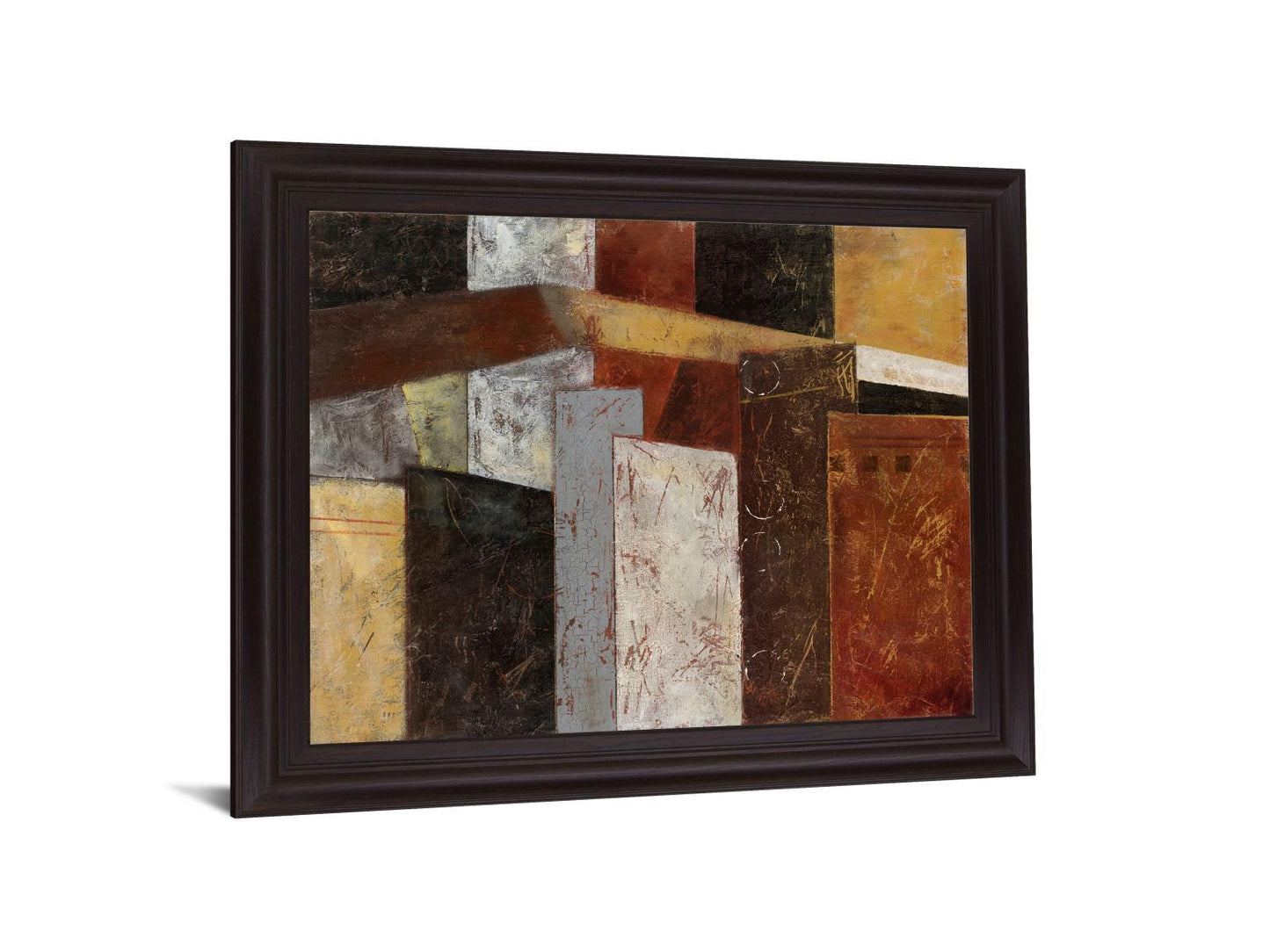 Rustic Geometry - 28" x 34" Framed Wall Art Classy Art