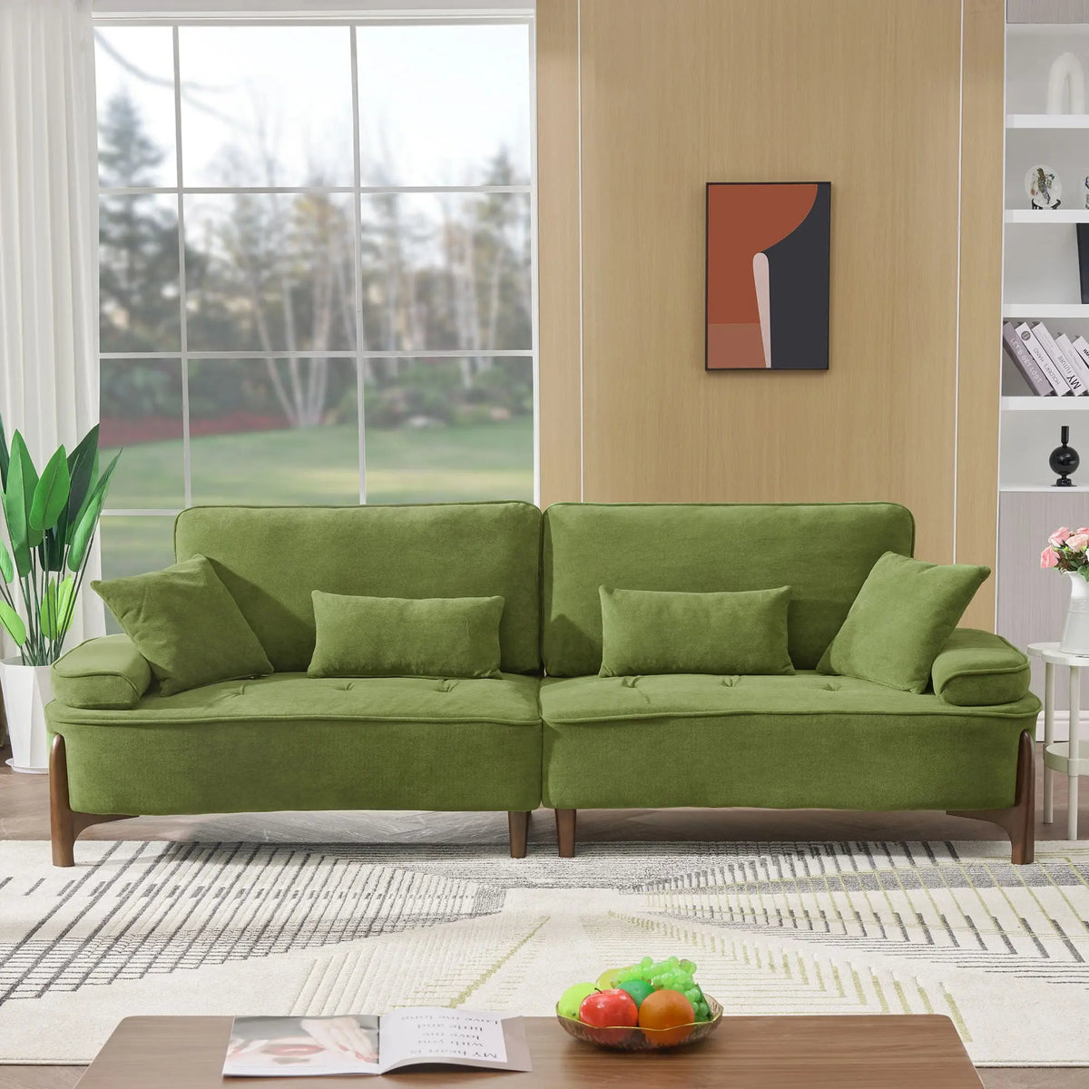 Comfortable Deep Seated Sofa With Pillows Home Essentials