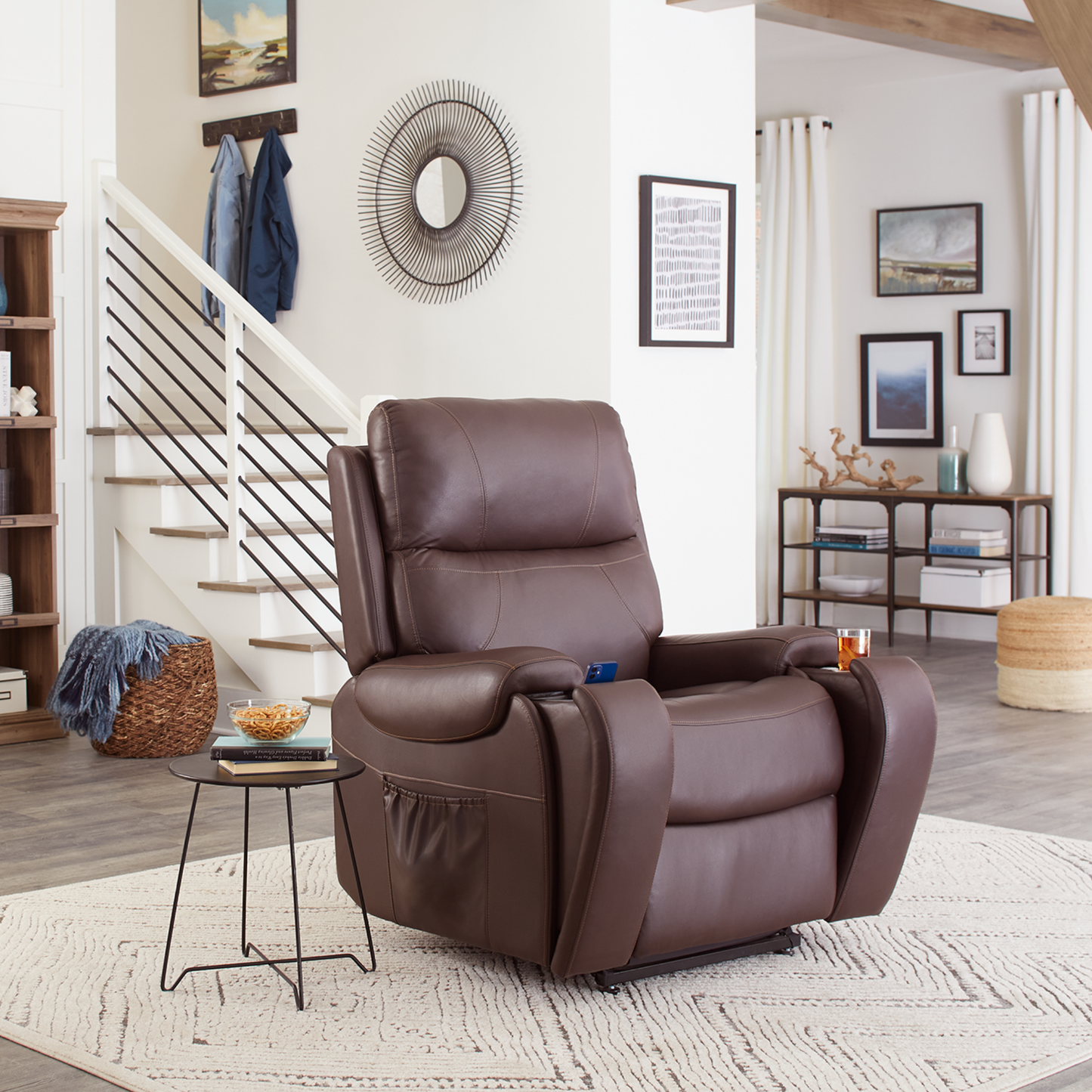 UltraComfort UC671 Power Recliner with Zero Gravity & Lumbar Support UltraComfort