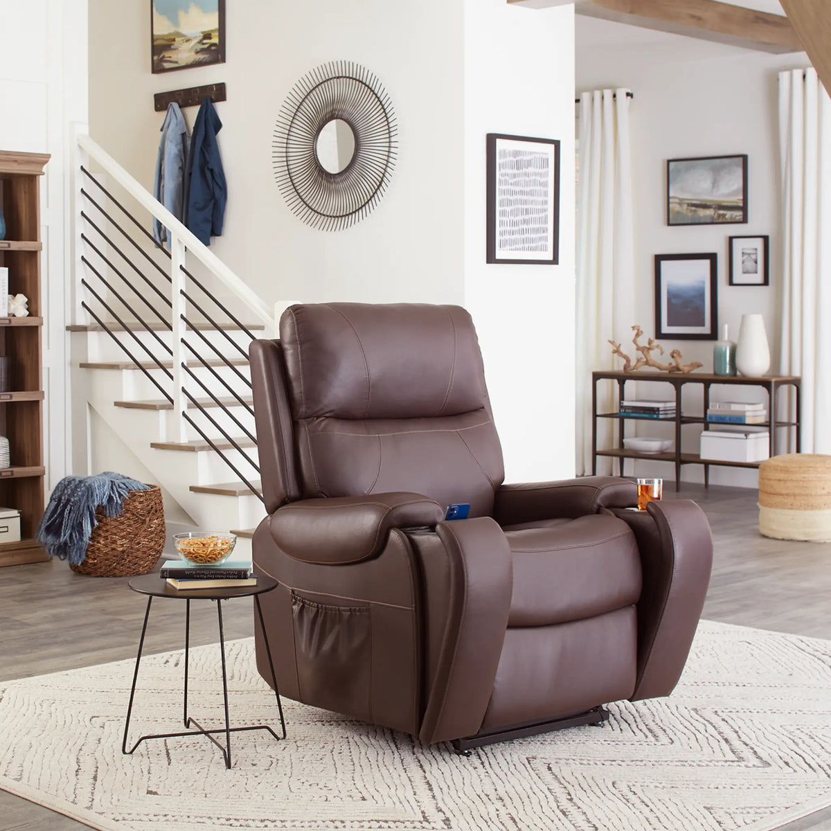 UltraComfort UC671 Power Recliner with Zero Gravity & Lumbar Support UltraComfort