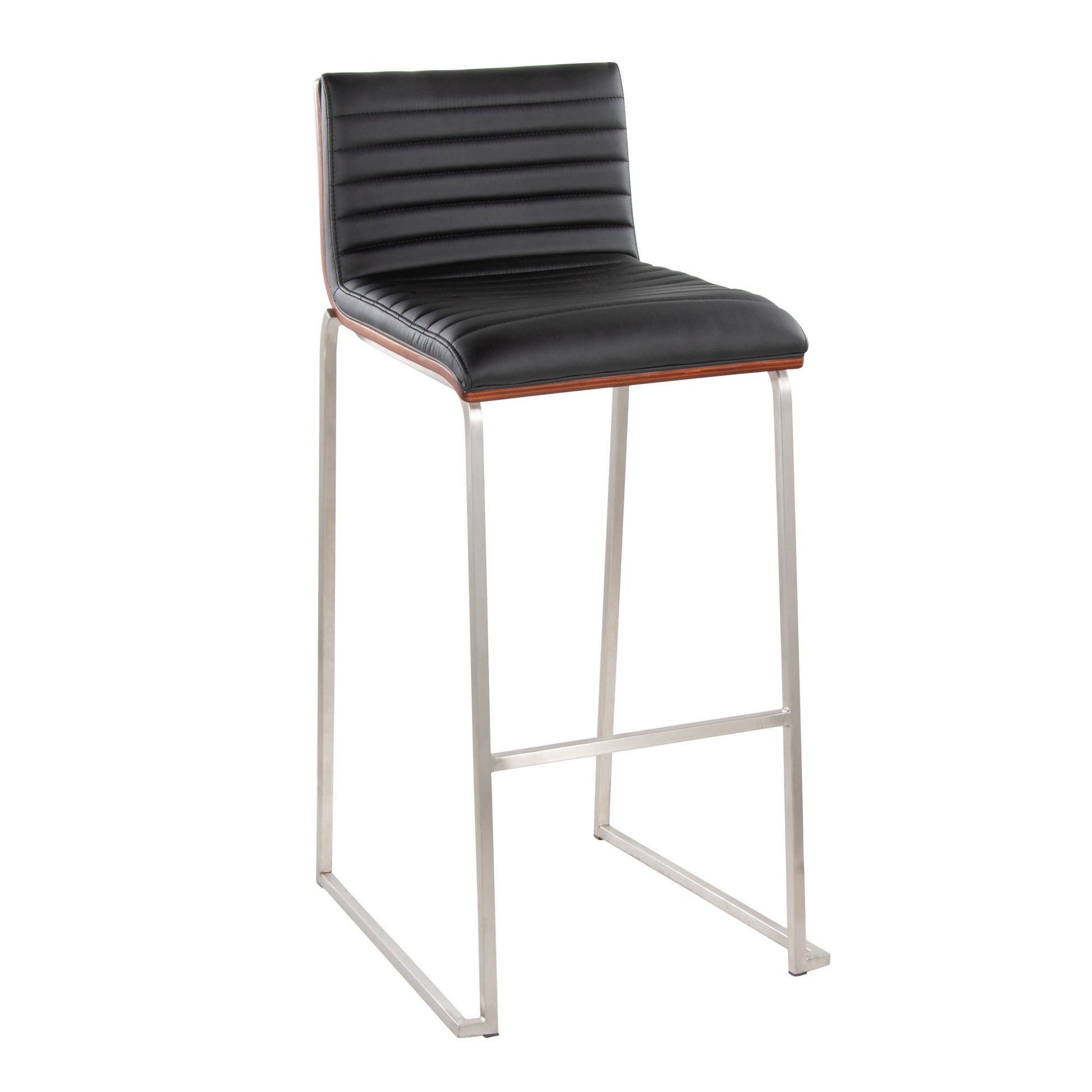 Mason Mara - Contemporary Fixed Height Barstool (Set of 2) Lumi Source