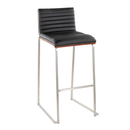 Mason Mara - Contemporary Fixed Height Barstool (Set of 2) Lumi Source