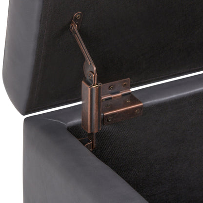 Hamilton - Upholstered Storage Ottoman Simpli-Home