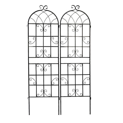 Metal Garden Rustproof Trellis For Climbing Plants Outdoor Flower Support Daily Nest