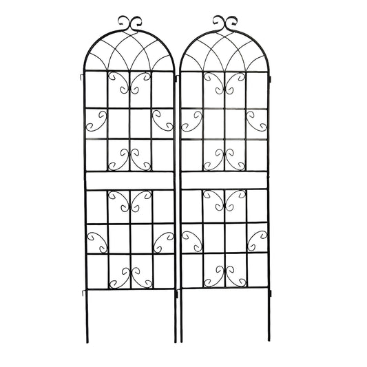 Metal Garden Rustproof Trellis For Climbing Plants Outdoor Flower Support Daily Nest