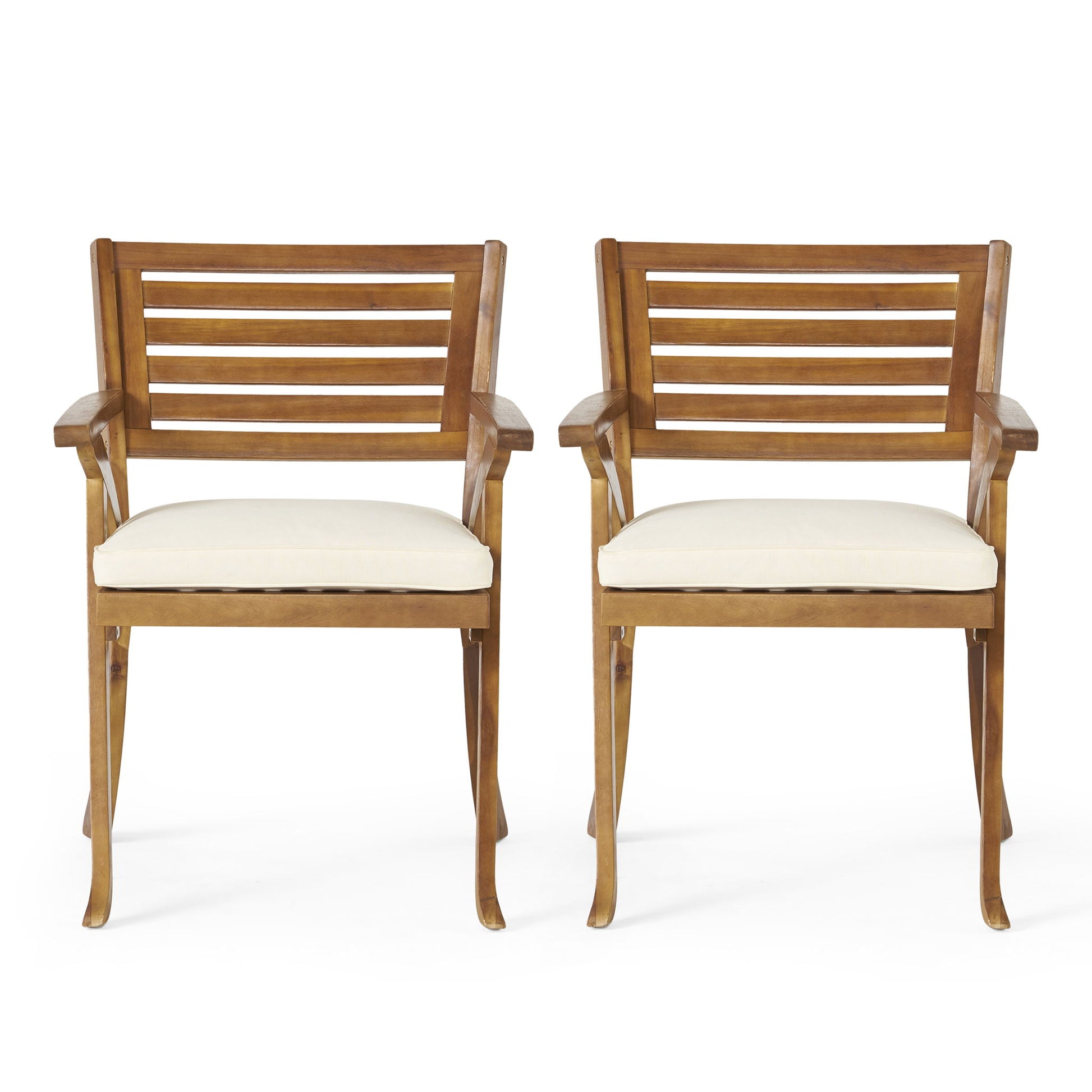 Outdoor Dining Set With Coffee Table And 2 Chairs - Teak Noble House