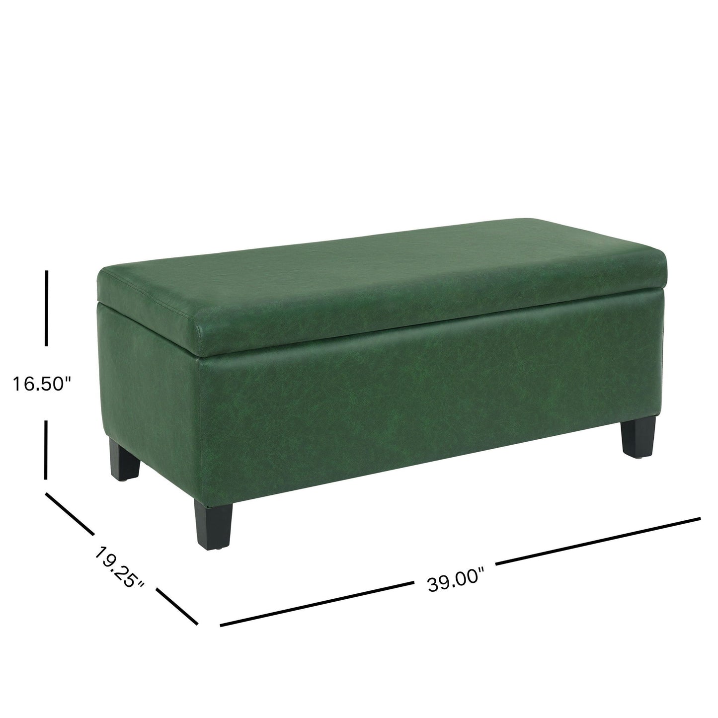 Storage Ottoman With Flip Top Lid Noble House