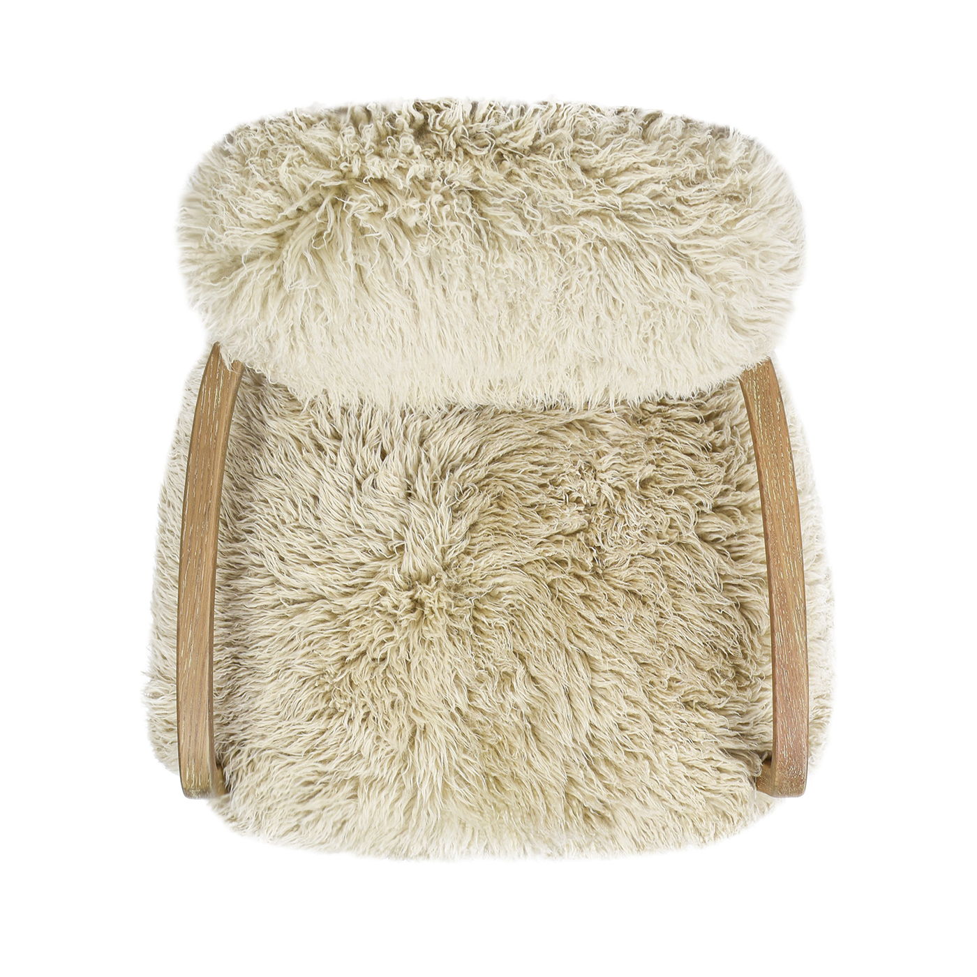 Enchante - New Zealand Sheepskin Accent Arm Chair - Taupe / Natural Jennifer Taylor Home