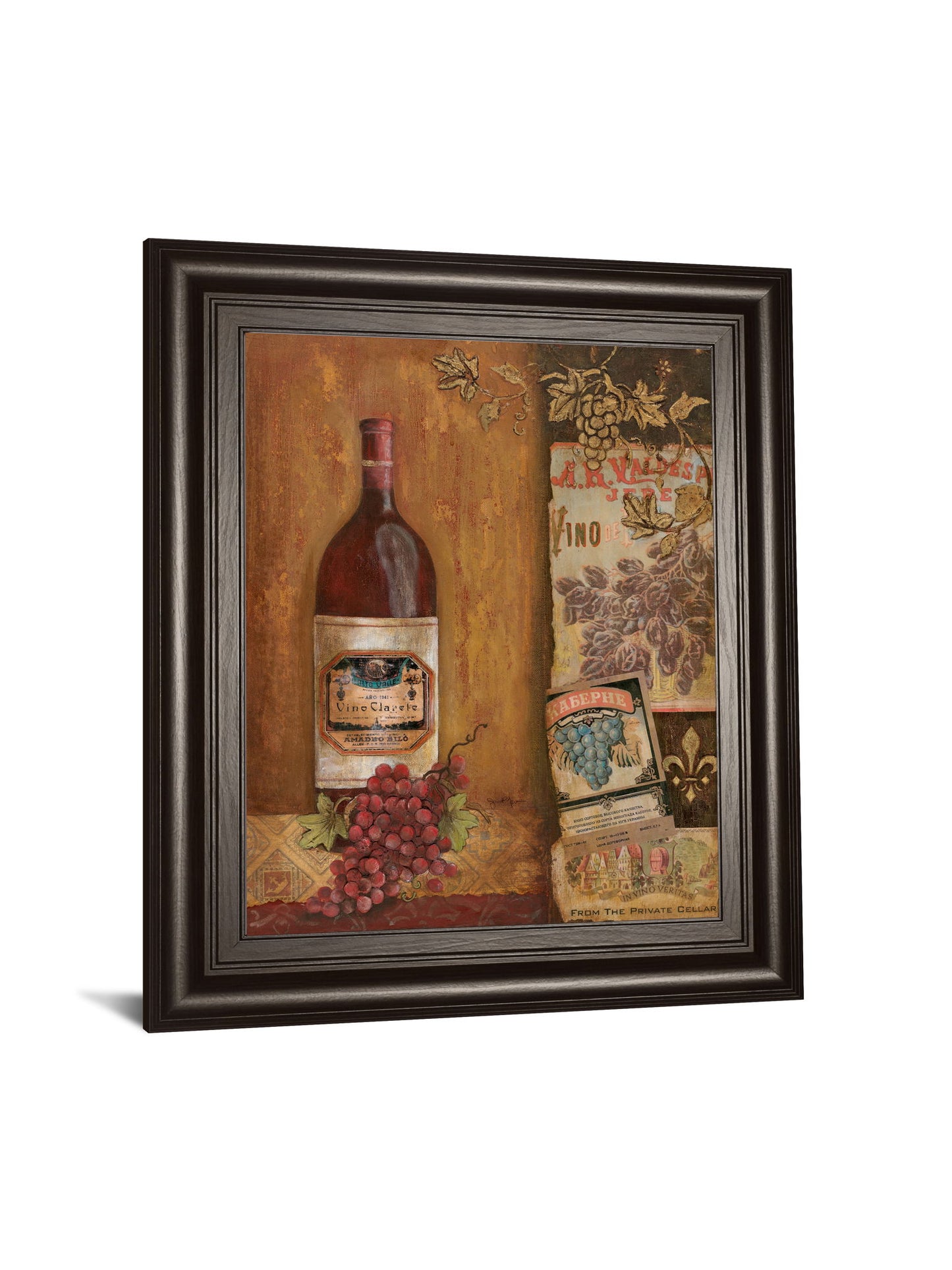 Vintage Red By Tava Studio - Framed Print Wall Art - Beige