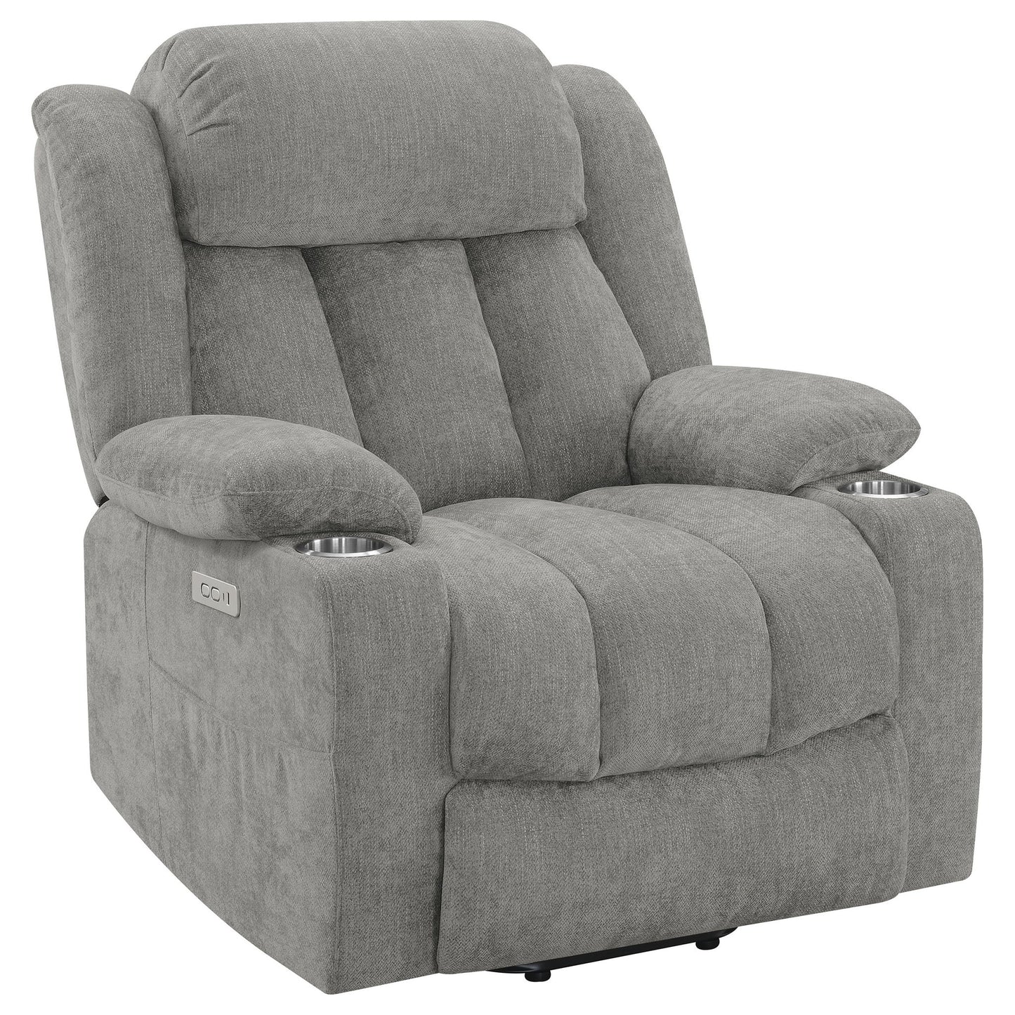 Beca - Upholstered Power Lift Recliner With Cupholders And USB Charging Furniture Max