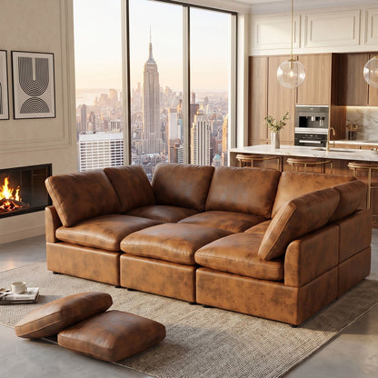 Deep Modular Cloud Sofa, Freely Configurable Home Essentials