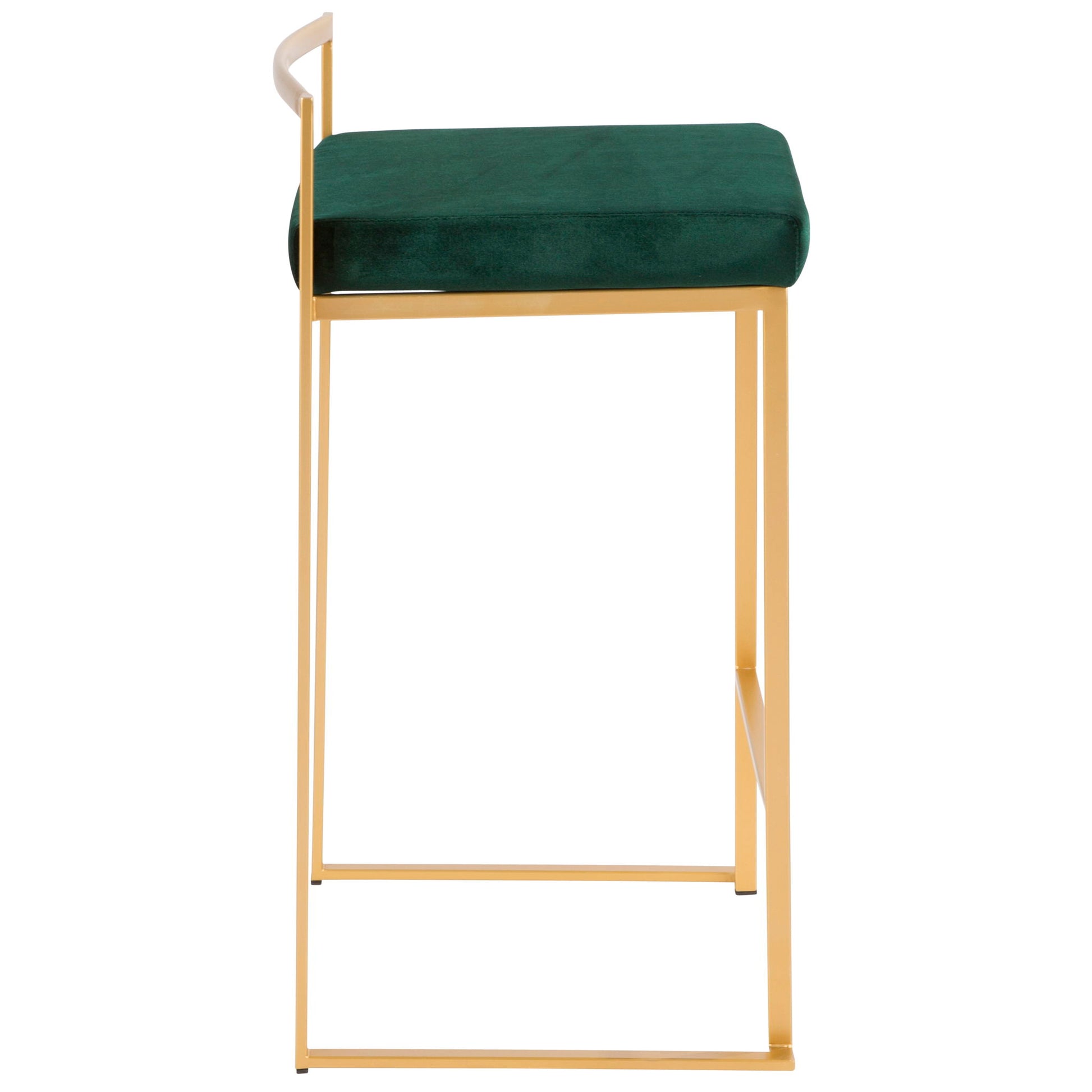Fuji - Contemporary / Glam Design Counter Stool (Set of 2) Lumi Source