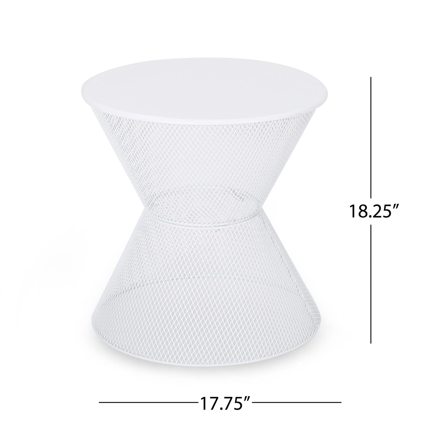 Nevada - Contemporary Side Table With Mesh Design Noble House