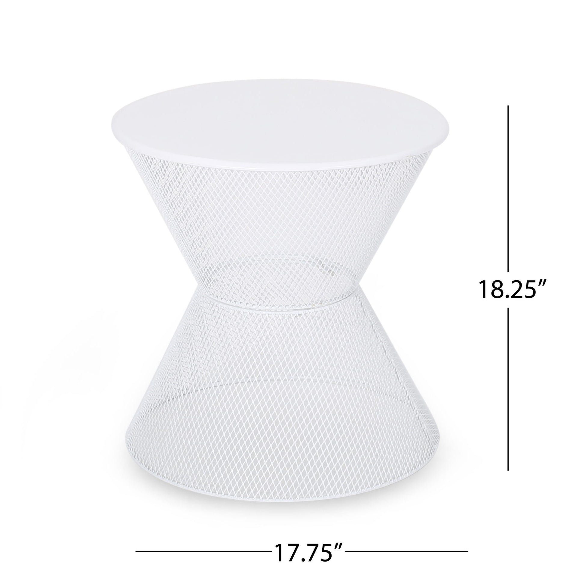 Nevada - Contemporary Side Table With Mesh Design Noble House