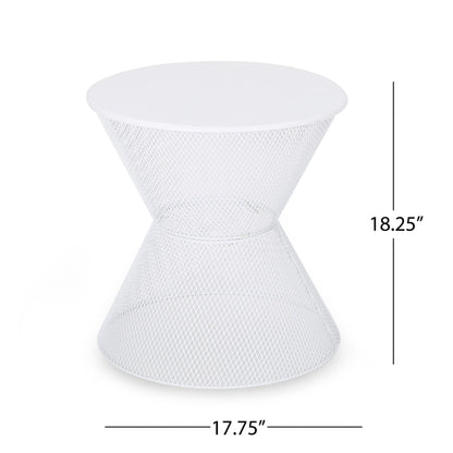 Nevada - Contemporary Side Table With Mesh Design Noble House