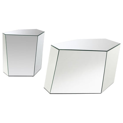 Capella - Mirrored Coffee Table Set Coaster Fine Furniture