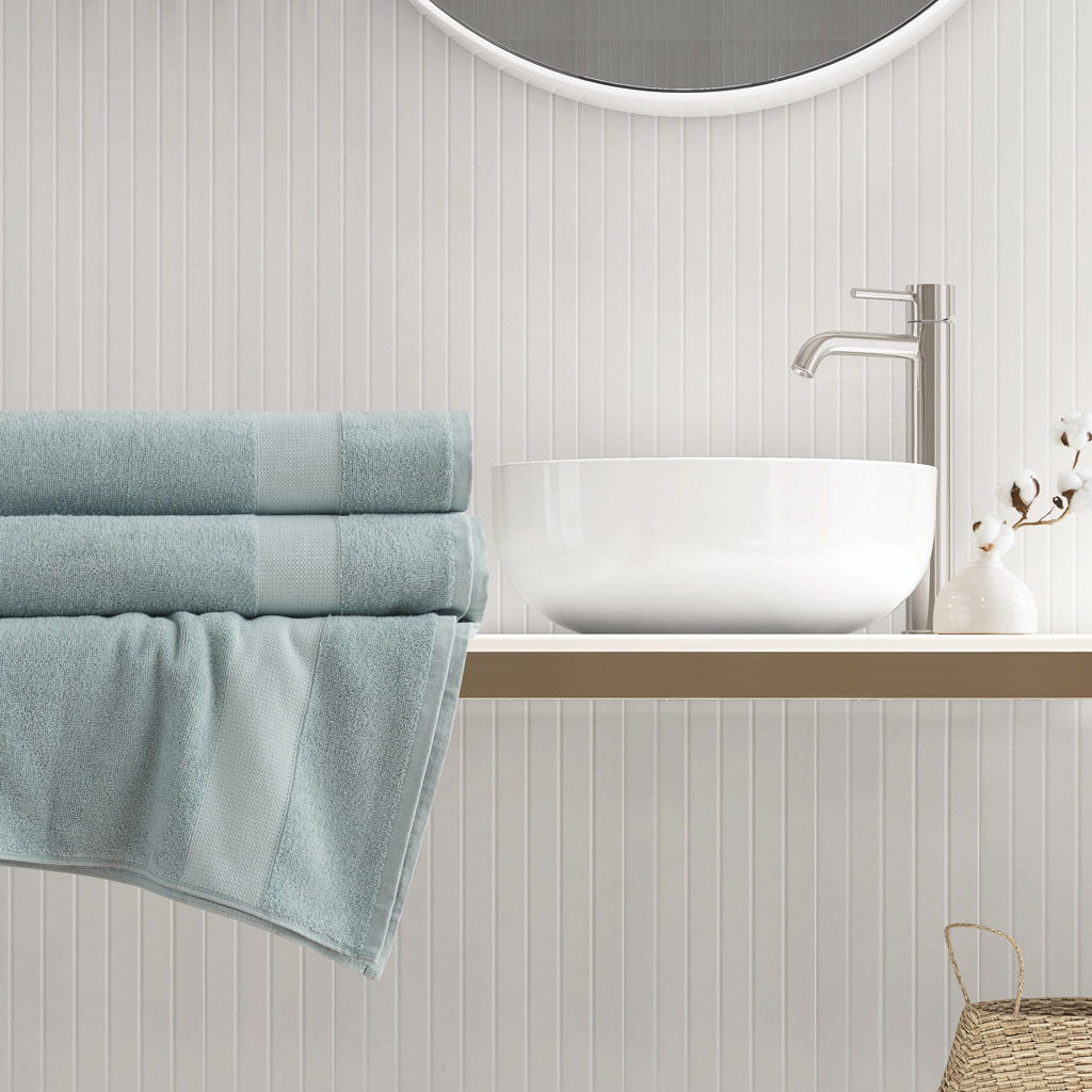 Premium Turkish Cotton 500GSM Plush 2 Piece XL Towel Set - Seafoam Super Listing