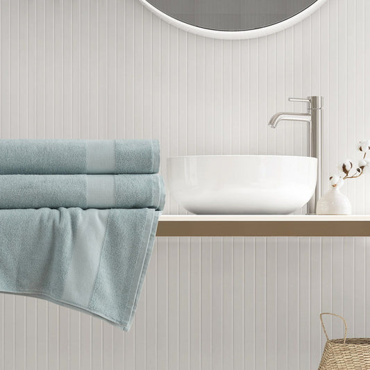 Premium Turkish Cotton 500GSM Plush 2 Piece XL Towel Set - Seafoam Super Listing