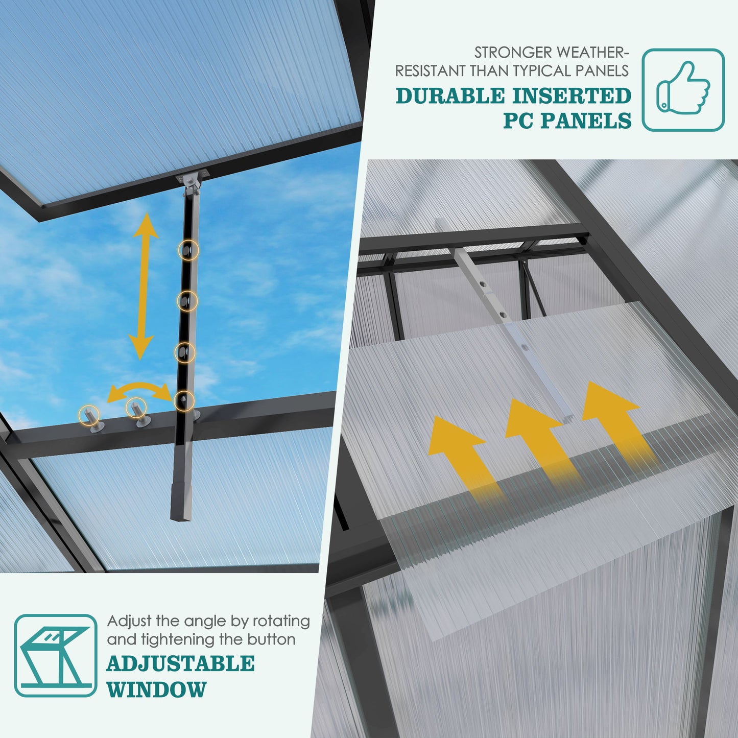Gain Height Windproof Greenhouse With Raised Base Daily Nest