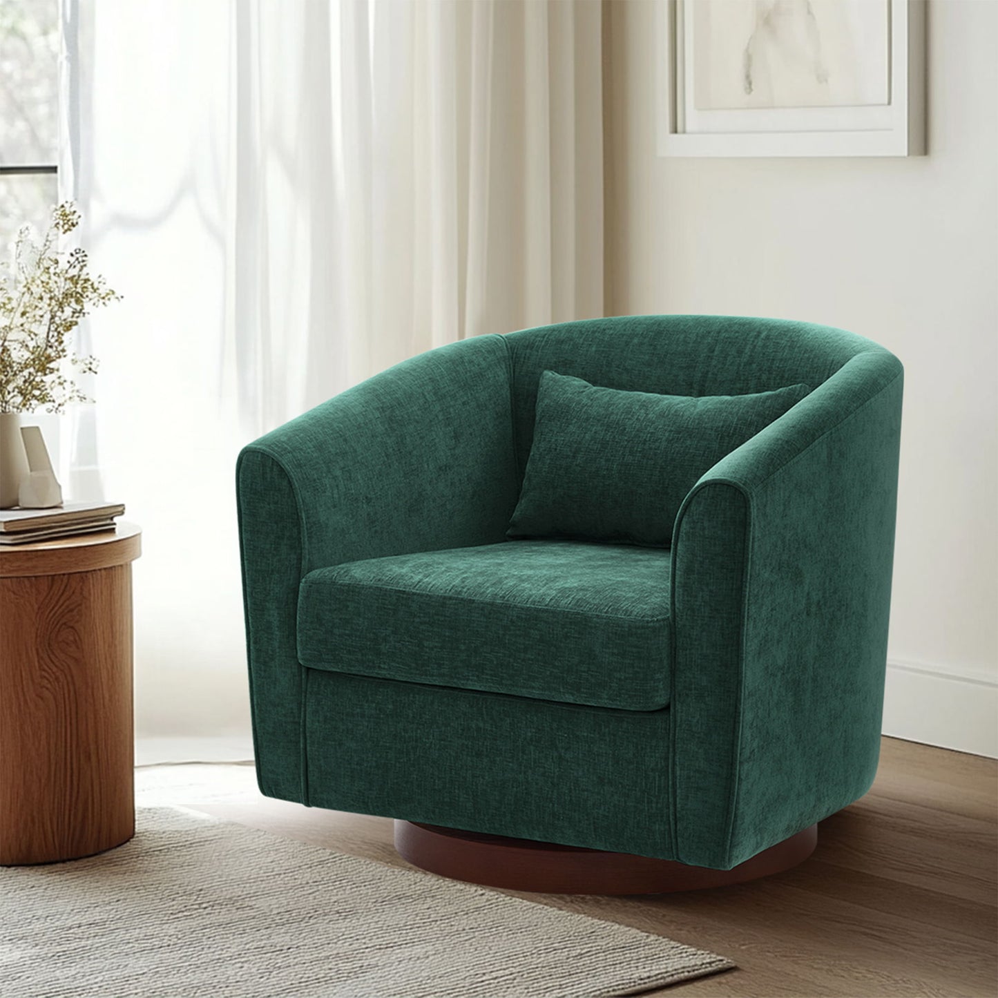 Swivel Accent Chair For Living Room, Sofa Chairs With Base Side For Living Room Home Essentials