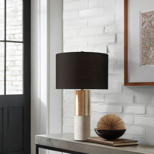 Fulton - Table Lamp - Gold / Black INK+IVY