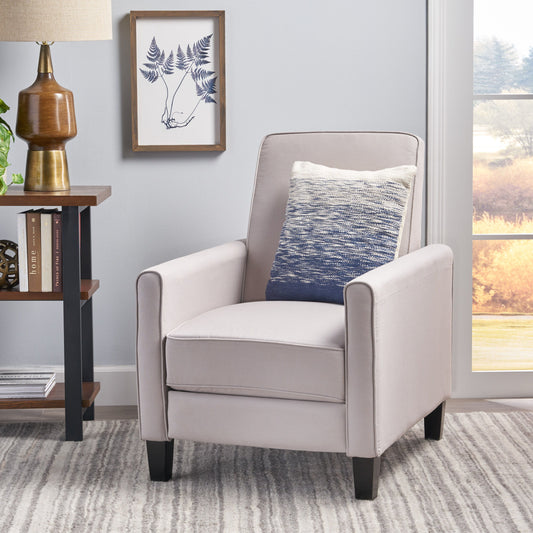 Linen Push Back Chair For Elegant Home